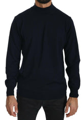 MILA SCHÖN Dark Blue Crewneck Pullover 100% Wool Sweater -   -  MILA SCHÖN.